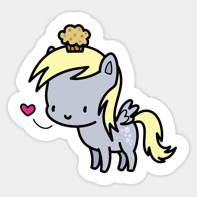 Derpy Hooves chibi Sticker by Drawirm